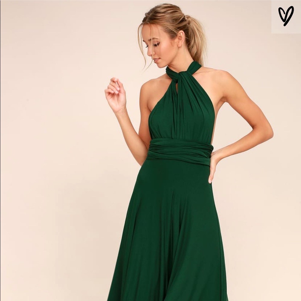 Lulu’s| infinity dress forest green